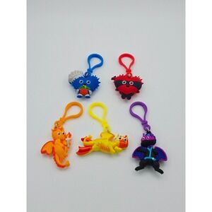 American Heart Association Kids Heart Challenge Rubber Keychain Lot of 5 Charm
